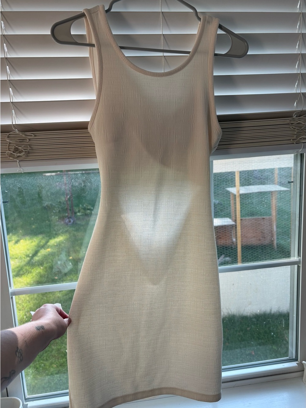 Roxy White Ribbed Mini Dress- NEW WITH TAGS!